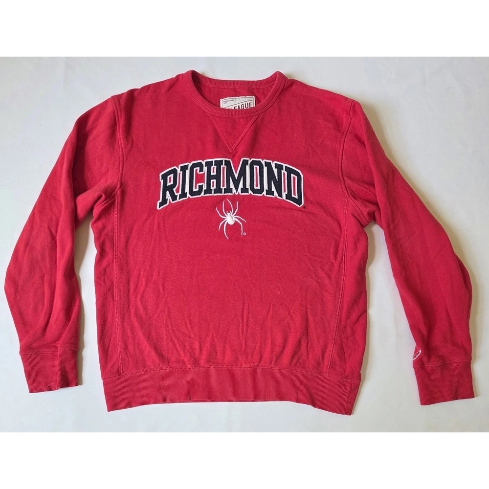 Richmond Spiders League Crewneck Sweatshirt Red Adult Medium College Pullover